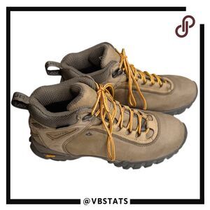 Vasque Women's Talus Mid Ultra Dry Waterproof Leather Hiking Boots Tan Size 8.5
